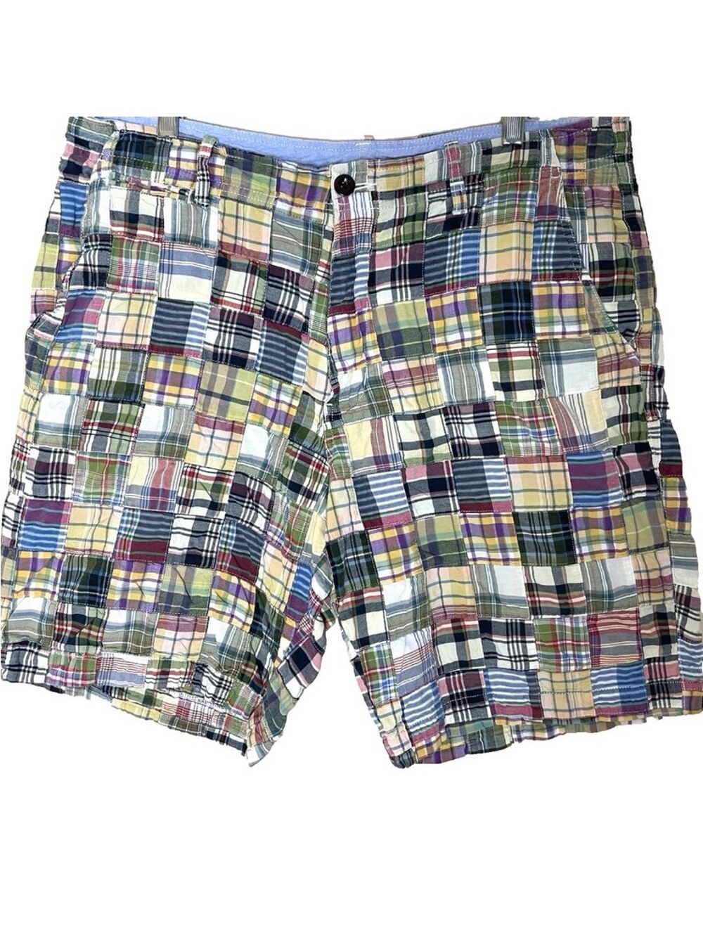 J. Crew Patchwork Field Shorts Men's 36 Summer Vacation Beach Preppy Coastal